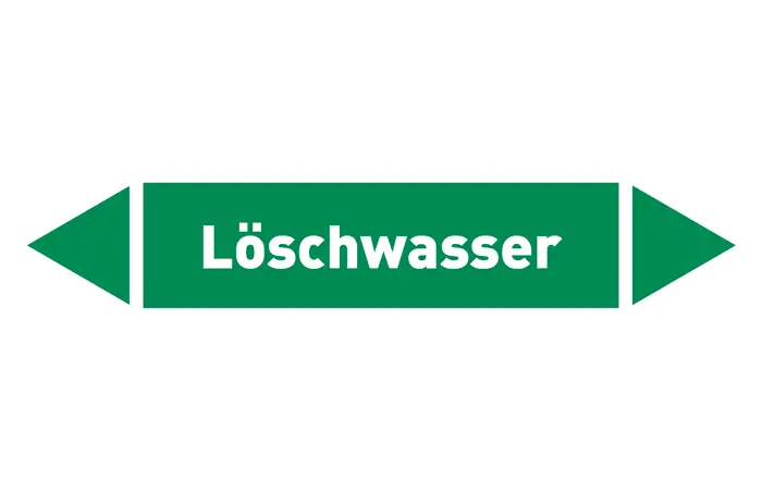 Pfeil Löschwasser grün/weiß 125x25 mm Pfeil Löschwasser grün/weiß 125x25 mm
