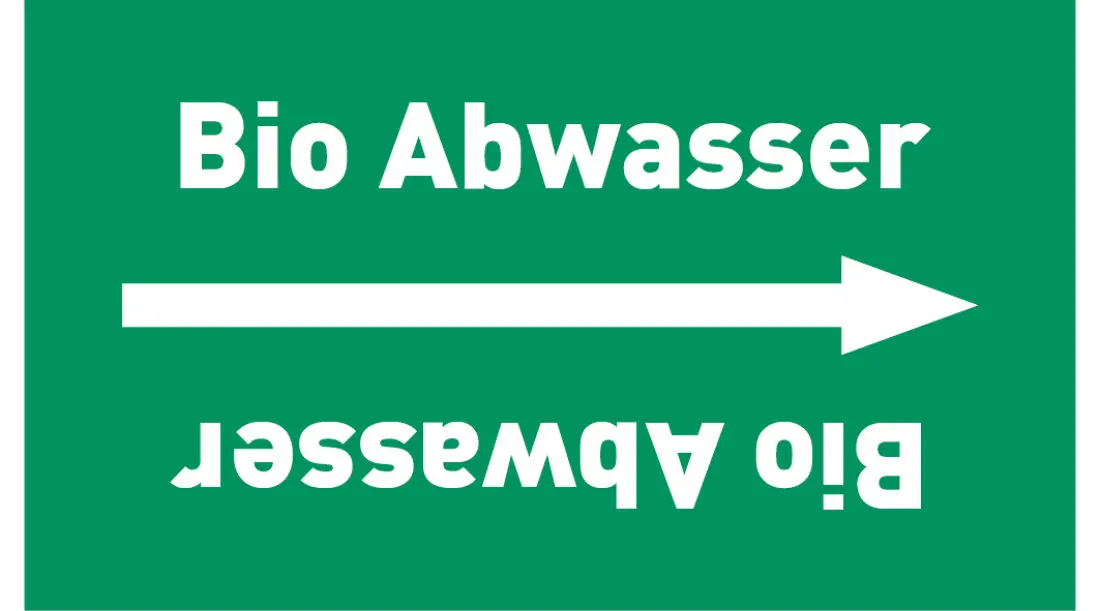 Kennzeichnungsband Bio Abwasser grün/weiß ab Ø 50 mm 33 m/Rolle Kennzeichnungsband Bio Abwasser grün/weiß ab Ø 50 mm 33 m/Rolle