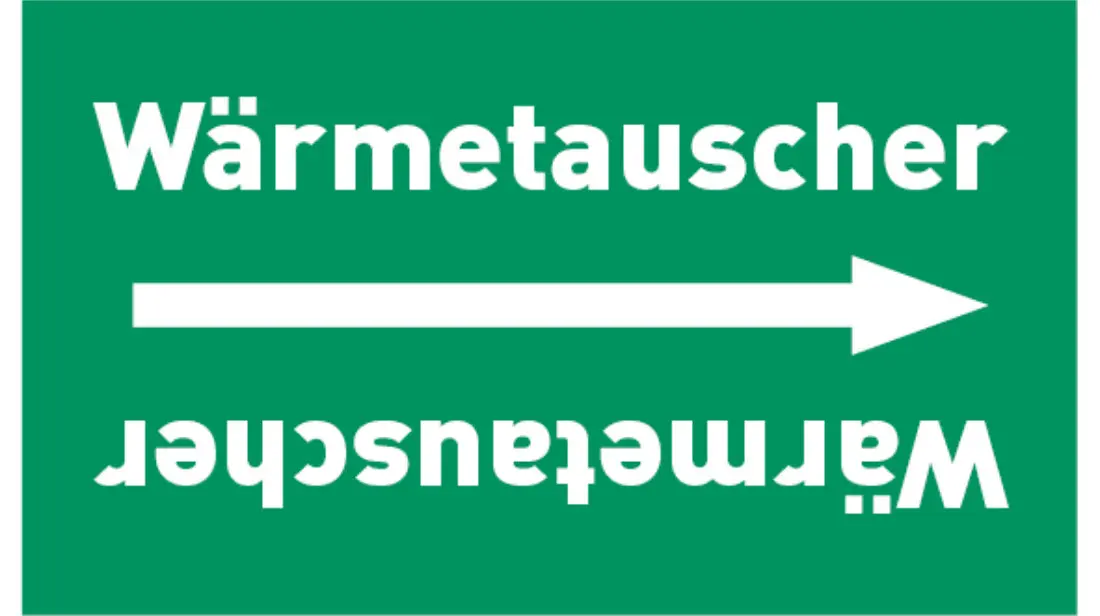 Kennzeichnungsband Wärmetauscher grün/weiß, bis Ø 50 mm 33 m/Rolle Kennzeichnungsband Wärmetauscher grün/weiß, bis Ø 50 mm 33 m/Rolle