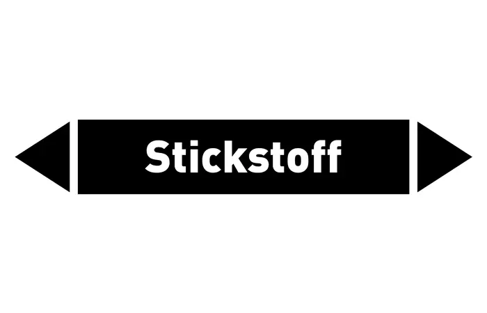 Pfeil Stickstoff schwarz/weiß 215x40 mm Pfeil Stickstoff schwarz/weiß 215x40 mm