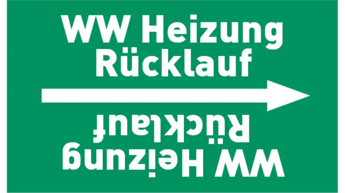 Kennzeichnungsband WW Heizung Rücklauf grün/weiß, bis Ø 50 mm 33 m/Rolle Kennzeichnungsband WW Heizung Rücklauf grün/weiß, bis Ø 50 mm 33 m/Rolle
