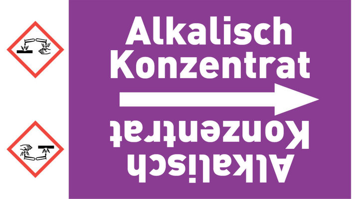Kennzeichnungsband Alkalisch Konzentrat violett/weiß ab Ø 50 mm 33 m/Rolle Kennzeichnungsband Alkalisch Konzentrat violett/weiß ab Ø 50 mm 33 m/Rolle