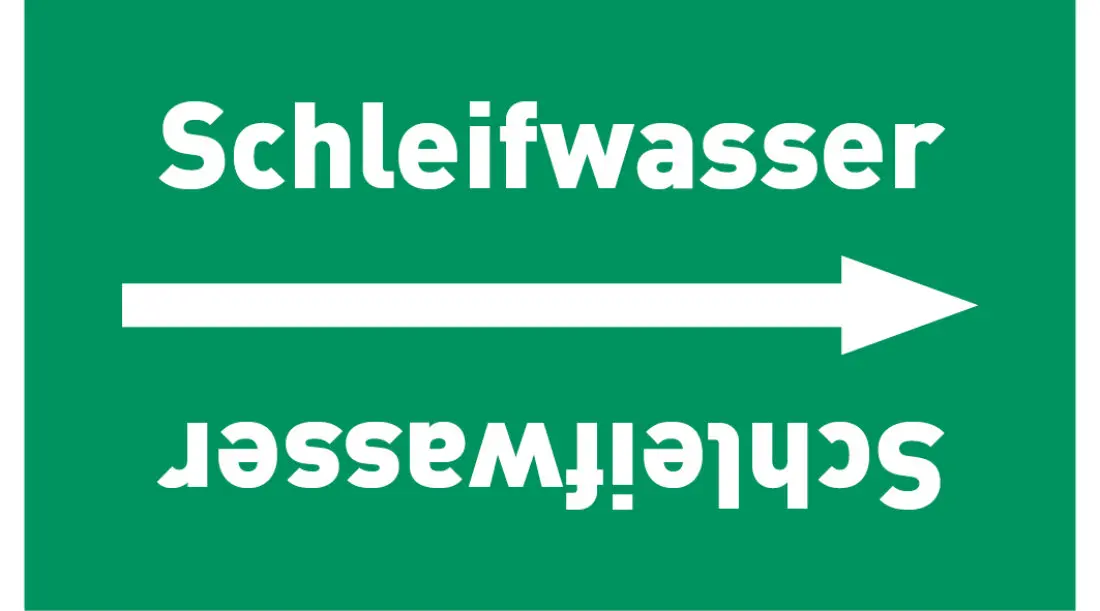 Kennzeichnungsband Schleifwasser grün/weiß ab Ø 50 mm 33 m/Rolle Kennzeichnungsband Schleifwasser grün/weiß ab Ø 50 mm 33 m/Rolle