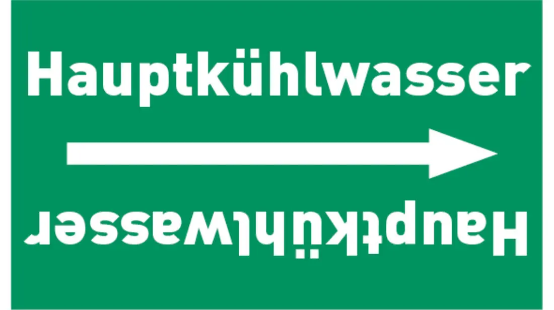 Kennzeichnungsband Hauptkühlwasser grün/weiß bis Ø 50 mm 33 m/Rolle Kennzeichnungsband Hauptkühlwasser grün/weiß bis Ø 50 mm 33 m/Rolle