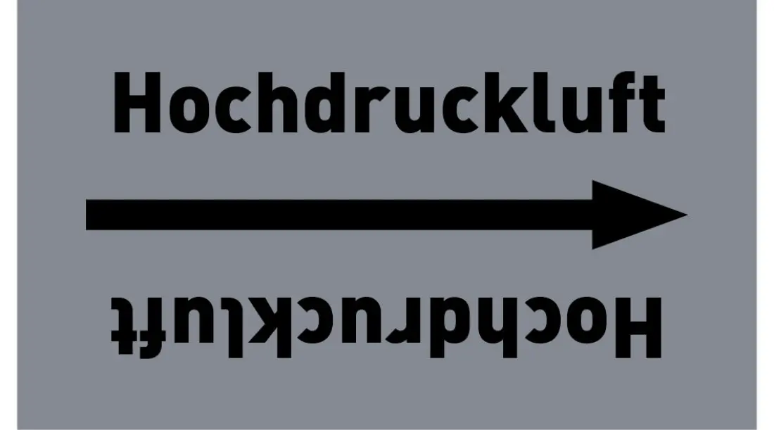 Kennzeichnungsband Hochdruckluft grau/schwarz ab Ø 50 mm 33 m/Rolle Kennzeichnungsband Hochdruckluft grau/schwarz ab Ø 50 mm 33 m/Rolle