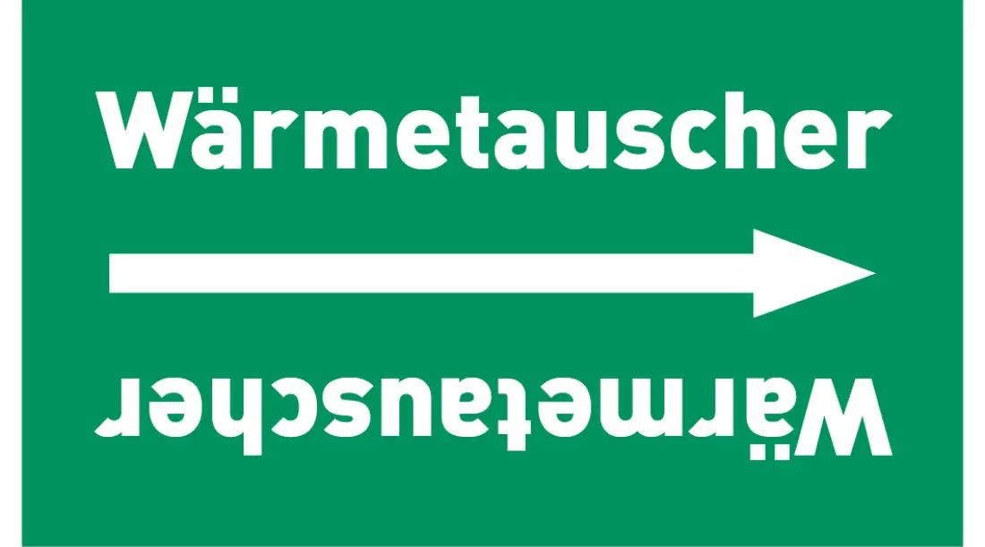 Kennzeichnungsband Wärmetauscher grün/weiß, ab Ø 50 mm 33 m/Rolle Kennzeichnungsband Wärmetauscher grün/weiß, ab Ø 50 mm 33 m/Rolle