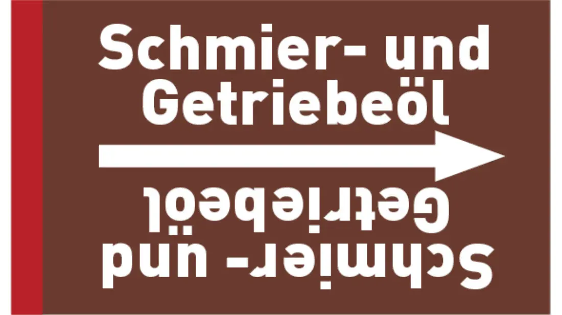Kennzeichnungsband Schmier- und Getriebeöl braun/weiß bis Ø 50 mm 33 m/Rolle Kennzeichnungsband Schmier- und Getriebeöl braun/weiß bis Ø 50 mm 33 m/Rolle