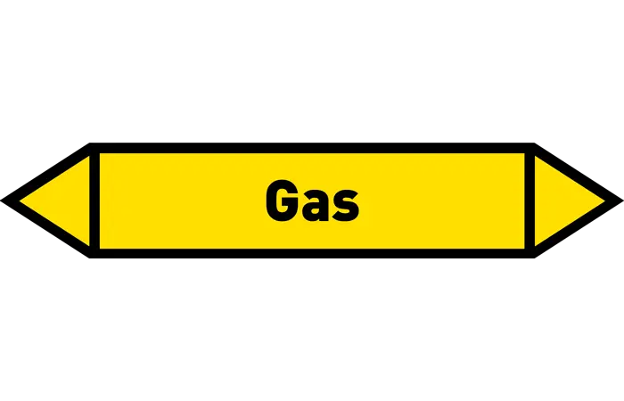 Pfeil Gas gelb/schwarz 215x40 mm Pfeil Gas gelb/schwarz 215x40 mm