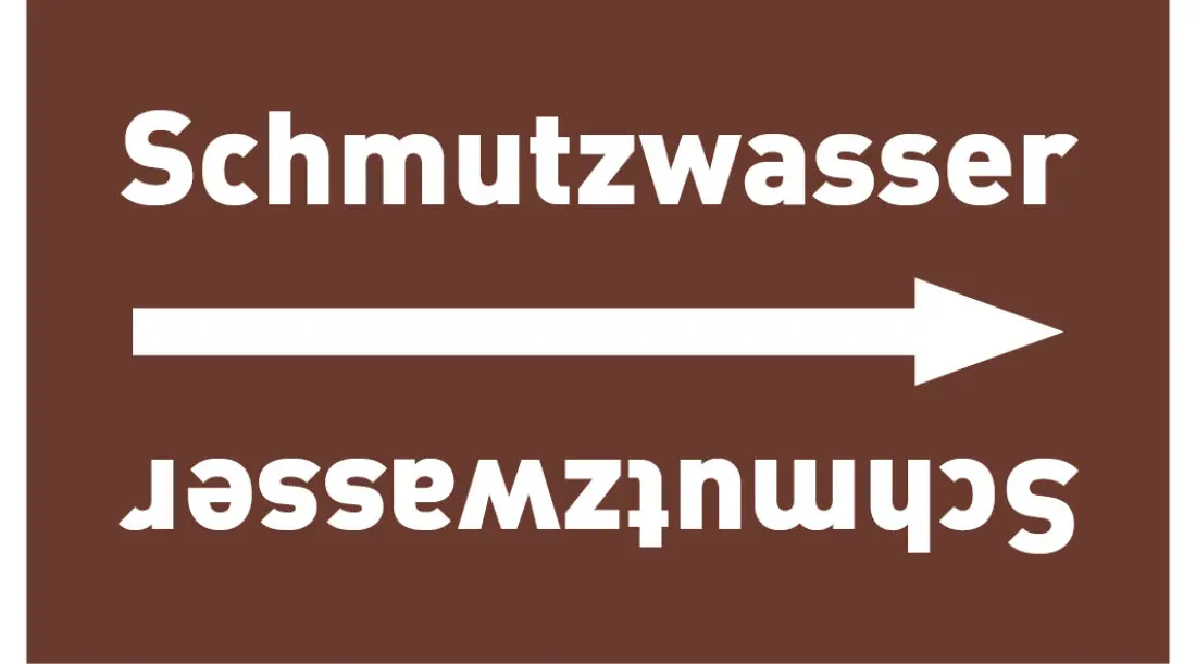 Kennzeichnungsband Schmutzwasser braun/weiß, ab Ø 50 mm 33 m/Rolle Kennzeichnungsband Schmutzwasser braun/weiß, ab Ø 50 mm 33 m/Rolle
