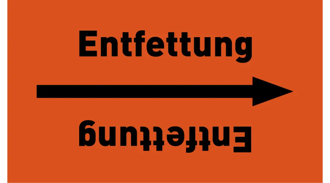 Kennzeichnungsband Entfettung orange/schwarz ab Ø 50 mm 33 m/Rolle Kennzeichnungsband Entfettung orange/schwarz ab Ø 50 mm 33 m/Rolle