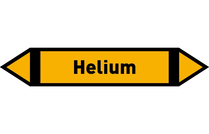 Pfeil Helium gelb/schwarz 215x40 mm