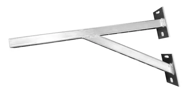 Stützkonsole V 36x40 mm; mit 2 Grundplatten Länge 700 mm Stützkonsole V 36x40 mm; mit 2 Grundplatten Länge 700 mm