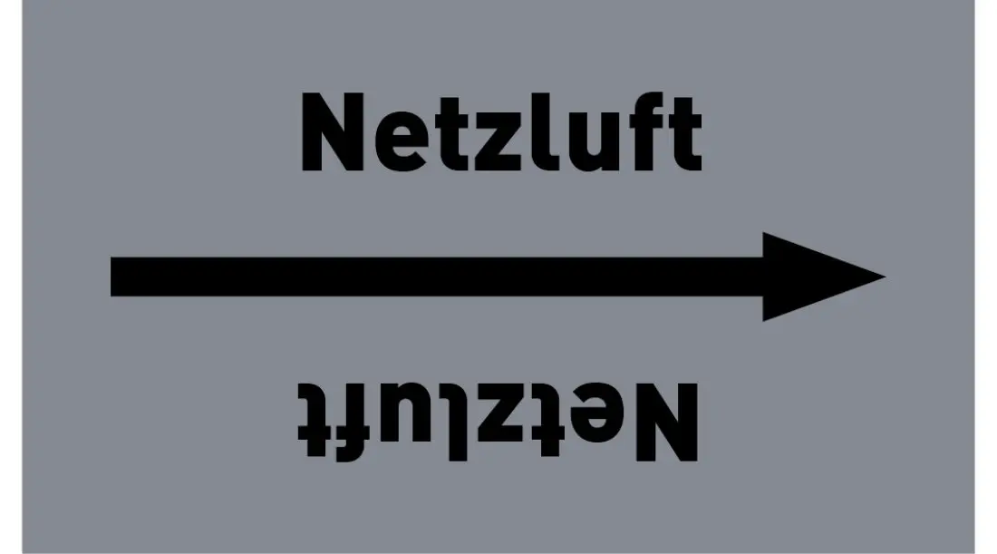 Kennzeichnungsband Netzluft grau/schwarz ab Ø 50 mm 33 m/Rolle Kennzeichnungsband Netzluft grau/schwarz ab Ø 50 mm 33 m/Rolle