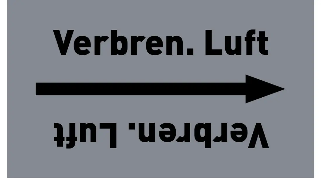 Kennzeichnungsband Verbren. Luft grau/schwarz ab Ø 50 mm 33 m/Rolle Kennzeichnungsband Verbren. Luft grau/schwarz ab Ø 50 mm 33 m/Rolle