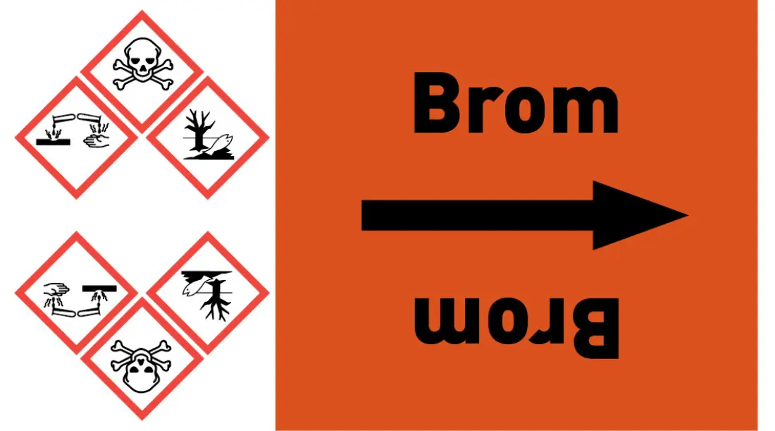 Kennzeichnungsband Brom orange/schwarz ab Ø 50 mm 33 m/Rolle Kennzeichnungsband Brom orange/schwarz ab Ø 50 mm 33 m/Rolle