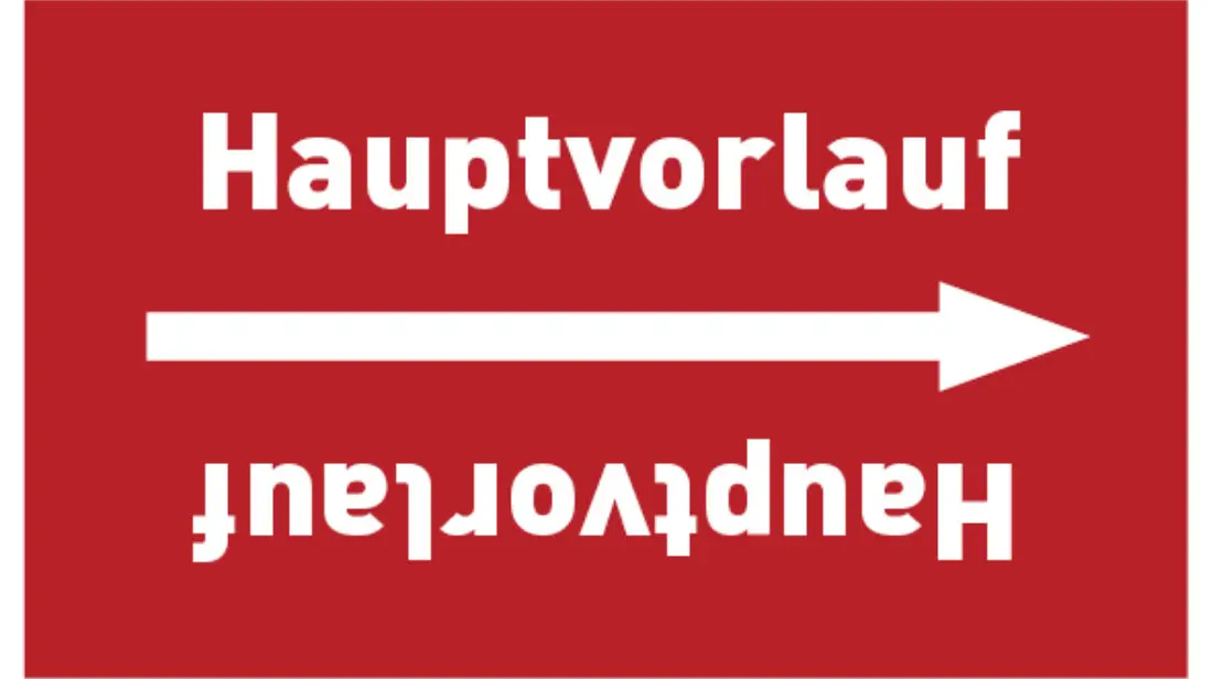 Kennzeichnungsband Hauptvorlauf rot/weiß, bis Ø 50 mm 33 m/Rolle Kennzeichnungsband Hauptvorlauf rot/weiß, bis Ø 50 mm 33 m/Rolle