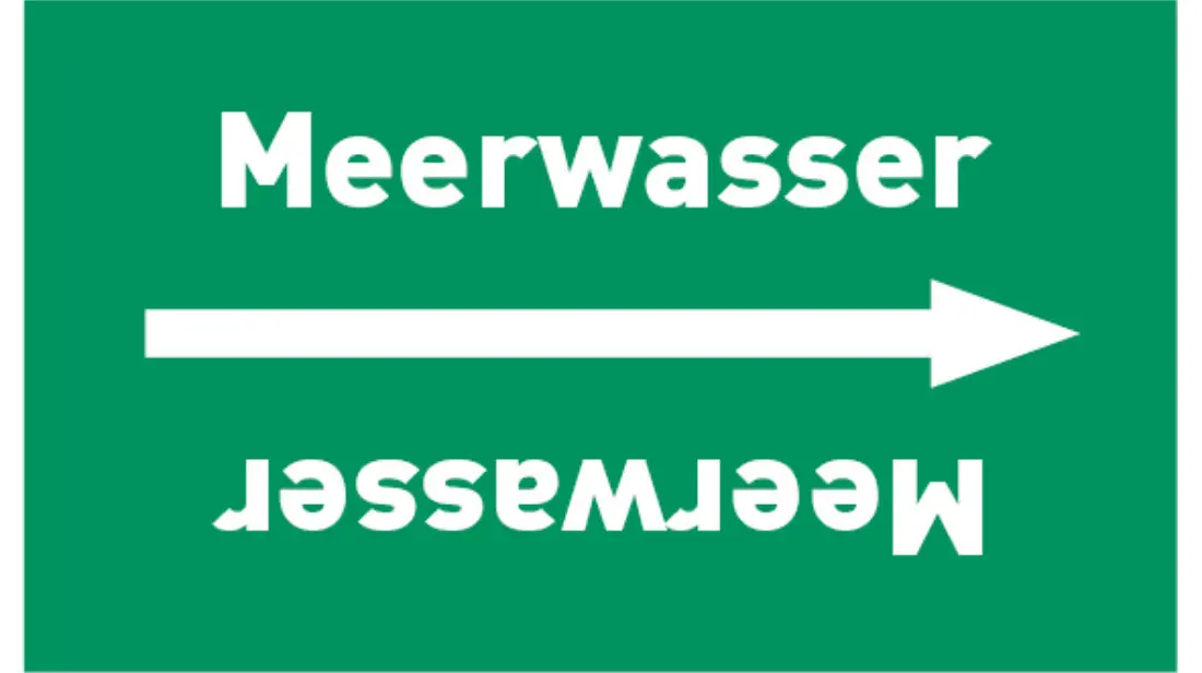 Kennzeichnungsband Meerwasser grün/weiß bis Ø 50 mm 33 m/Rolle Kennzeichnungsband Meerwasser grün/weiß bis Ø 50 mm 33 m/Rolle