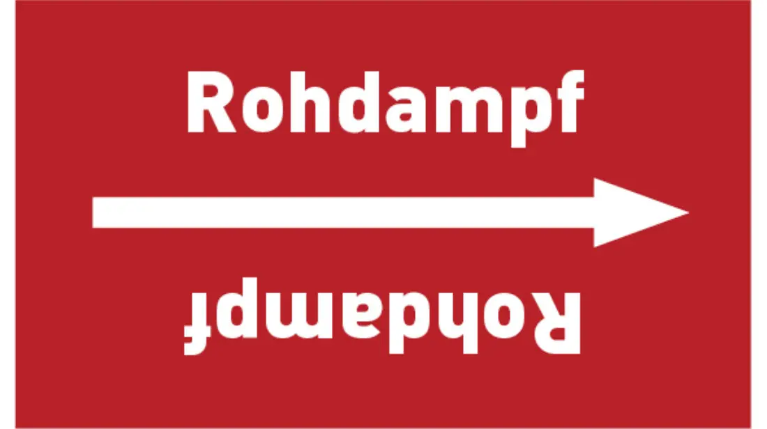 Kennzeichnungsband Rohdampf rot/weiß bis Ø 50 mm 33 m/Rolle Kennzeichnungsband Rohdampf rot/weiß bis Ø 50 mm 33 m/Rolle