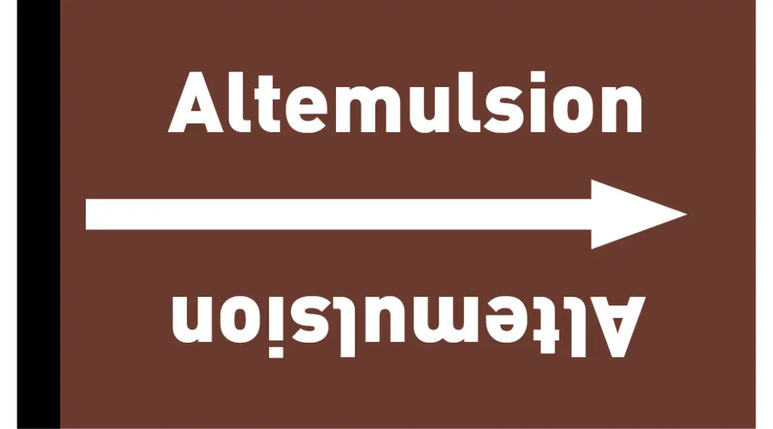 Kennzeichnungsband Altemulsion braun/weiß ab Ø 50 mm 33 m/Rolle Kennzeichnungsband Altemulsion braun/weiß ab Ø 50 mm 33 m/Rolle