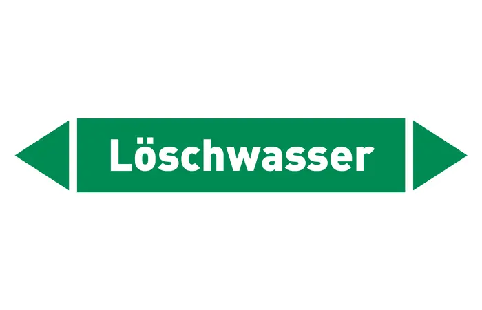 Pfeil Löschwasser grün/weiß 215x40 mm Pfeil Löschwasser grün/weiß 215x40 mm