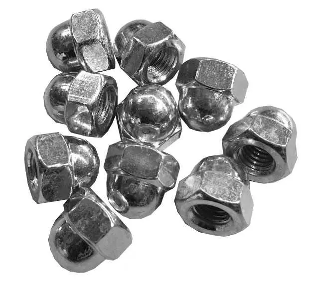 Hutmuttern M 8 Stahl vz. (100 Stück) Hutmuttern M 8 Stahl vz. (100 Stück)