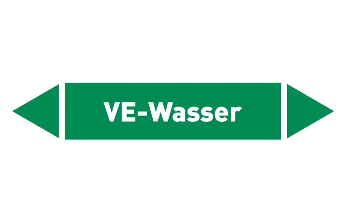 Pfeil VE-Wasser grün/weiß 125x25 mm Pfeil VE-Wasser grün/weiß 125x25 mm