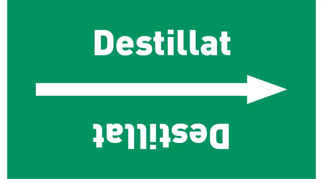 Kennzeichnungsband Destillat grün/weiß ab Ø 50 mm 33 m/Rolle Kennzeichnungsband Destillat grün/weiß ab Ø 50 mm 33 m/Rolle