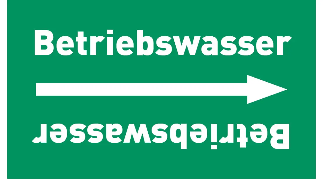 Kennzeichnungsband Betriebswasser grün/weiß, ab Ø 50 mm 33 m/Rolle Kennzeichnungsband Betriebswasser grün/weiß, ab Ø 50 mm 33 m/Rolle