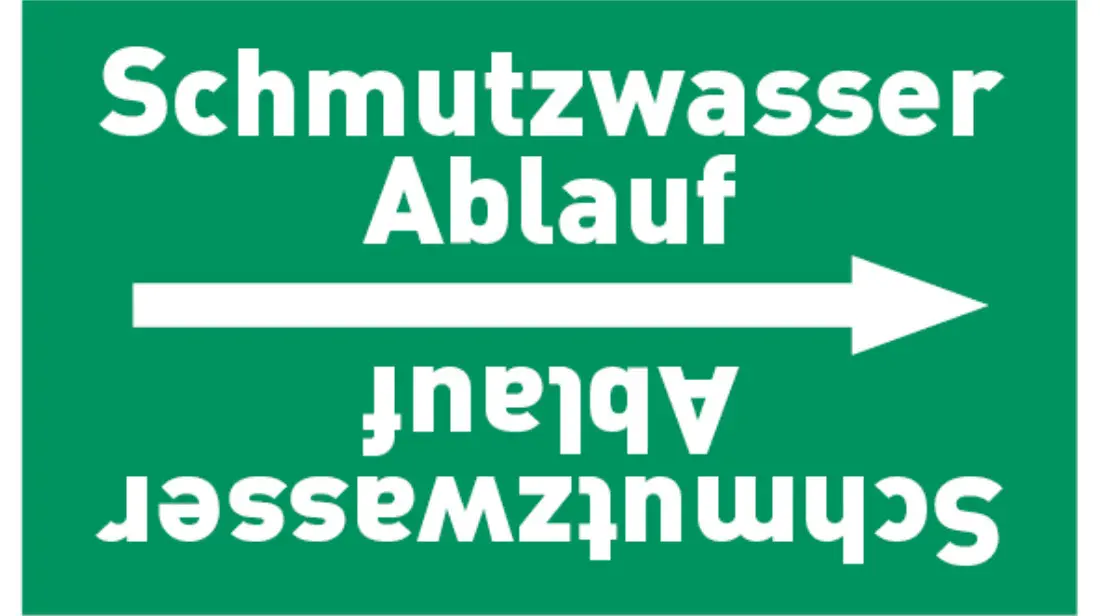 Kennzeichnungsband Schmutzwasser Ablauf grün/weiß bis Ø 50 mm 33 m/Rolle Kennzeichnungsband Schmutzwasser Ablauf grün/weiß bis Ø 50 mm 33 m/Rolle