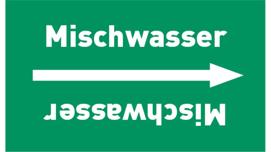 Kennzeichnungsband Mischwasser grün/weiß bis Ø 50 mm 33 m/Rolle Kennzeichnungsband Mischwasser grün/weiß bis Ø 50 mm 33 m/Rolle