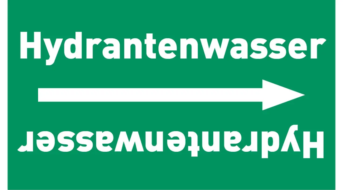 Kennzeichnungsband Hydrantenwasser grün/weiß ab Ø 50 mm 33 m/Rolle Kennzeichnungsband Hydrantenwasser grün/weiß ab Ø 50 mm 33 m/Rolle