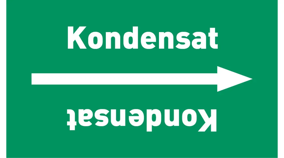 Kennzeichnungsband Kondensat grün/weiß, ab Ø 50 mm 33 m/Rolle Kennzeichnungsband Kondensat grün/weiß, ab Ø 50 mm 33 m/Rolle