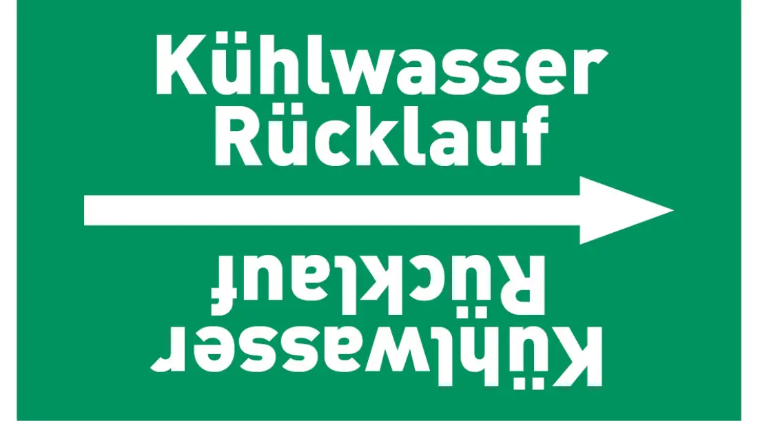 Kennzeichnungsband Kühlwasser Rücklauf grün/weiß, ab Ø 50 mm 33 m/Rolle Kennzeichnungsband Kühlwasser Rücklauf grün/weiß, ab Ø 50 mm 33 m/Rolle