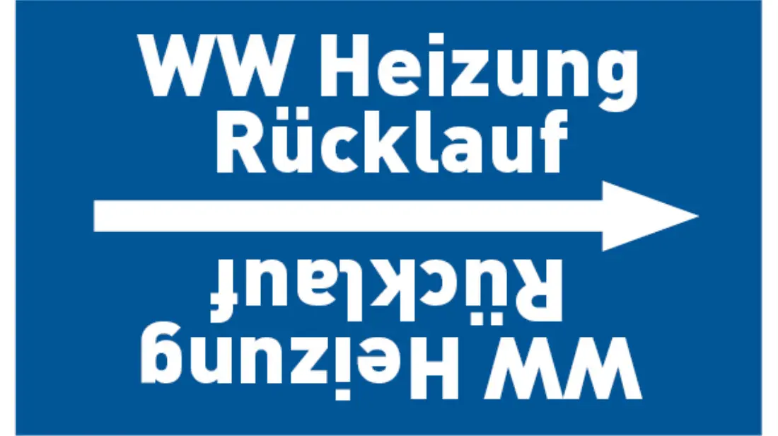 Kennzeichnungsband WW Heizung Rücklauf blau/weiß, bis Ø 50 mm 33 m/Rolle Kennzeichnungsband WW Heizung Rücklauf blau/weiß, bis Ø 50 mm 33 m/Rolle