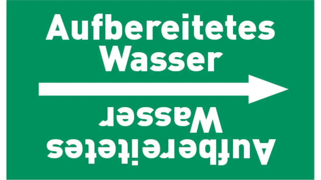 Kennzeichnungsband Aufbereitetes Wasser grün/weiß bis Ø 50 mm 33 m/Rolle Kennzeichnungsband Aufbereitetes Wasser grün/weiß bis Ø 50 mm 33 m/Rolle