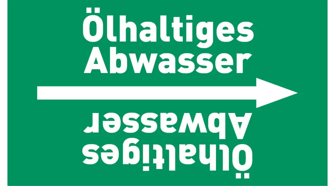 Kennzeichnungsband Ölhaltiges Abwasser grün/weiß ab Ø 50 mm 33 m/Rolle Kennzeichnungsband Ölhaltiges Abwasser grün/weiß ab Ø 50 mm 33 m/Rolle
