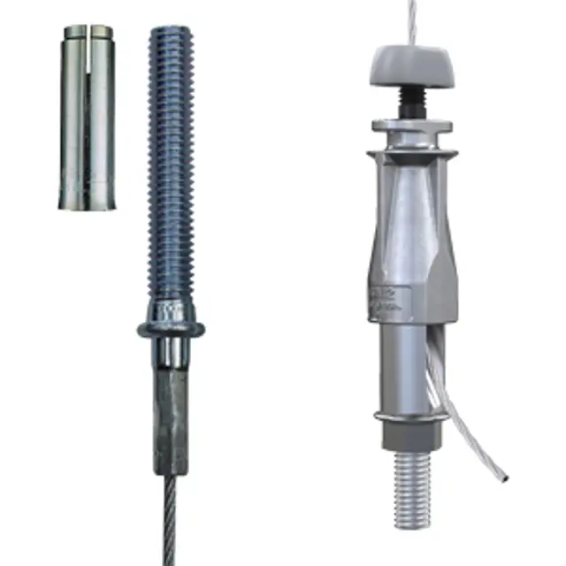 Gripple UniGrip (Seitenausgang) Nr. 3 mit Gewinde M8 (0-110kg) 5M (10 Stück) Gripple UniGrip (Seitenausgang) Nr. 3 mit Gewinde M8 (0-110kg) 5M (10 Stück)