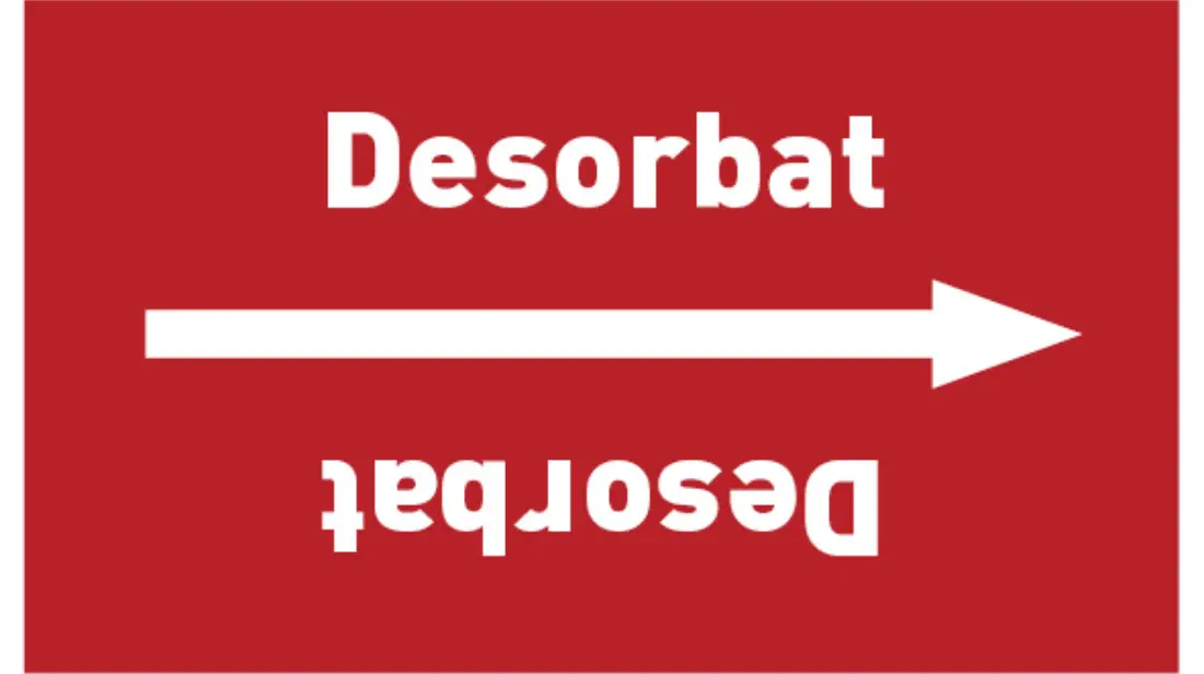 Kennzeichnungsband Desorbat rot/weiß bis Ø 50 mm 33 m/Rolle Kennzeichnungsband Desorbat rot/weiß bis Ø 50 mm 33 m/Rolle