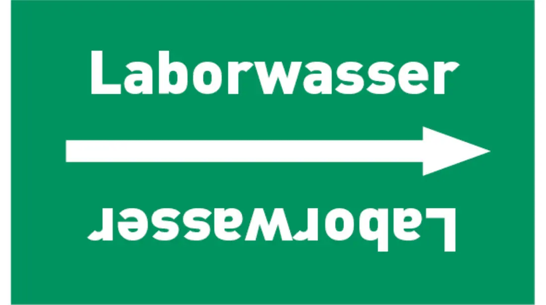 Kennzeichnungsband Laborwasser grün/weiß bis Ø 50 mm 33 m/Rolle Kennzeichnungsband Laborwasser grün/weiß bis Ø 50 mm 33 m/Rolle
