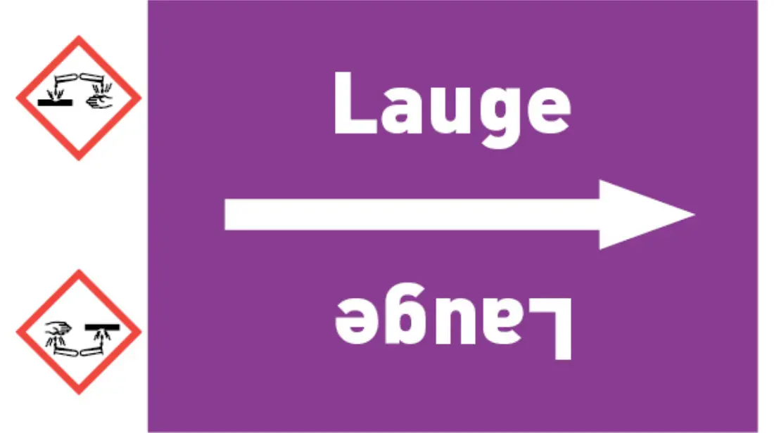 Kennzeichnungsband Lauge violett/weiß bis Ø 50 mm 33 m/Rolle Kennzeichnungsband Lauge violett/weiß bis Ø 50 mm 33 m/Rolle