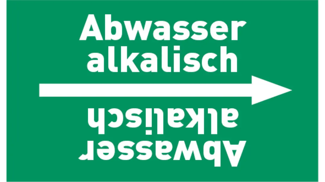 Kennzeichnungsband Abwasser alkalisch grün/weiß bis Ø 50 mm 33 m/Rolle Kennzeichnungsband Abwasser alkalisch grün/weiß bis Ø 50 mm 33 m/Rolle