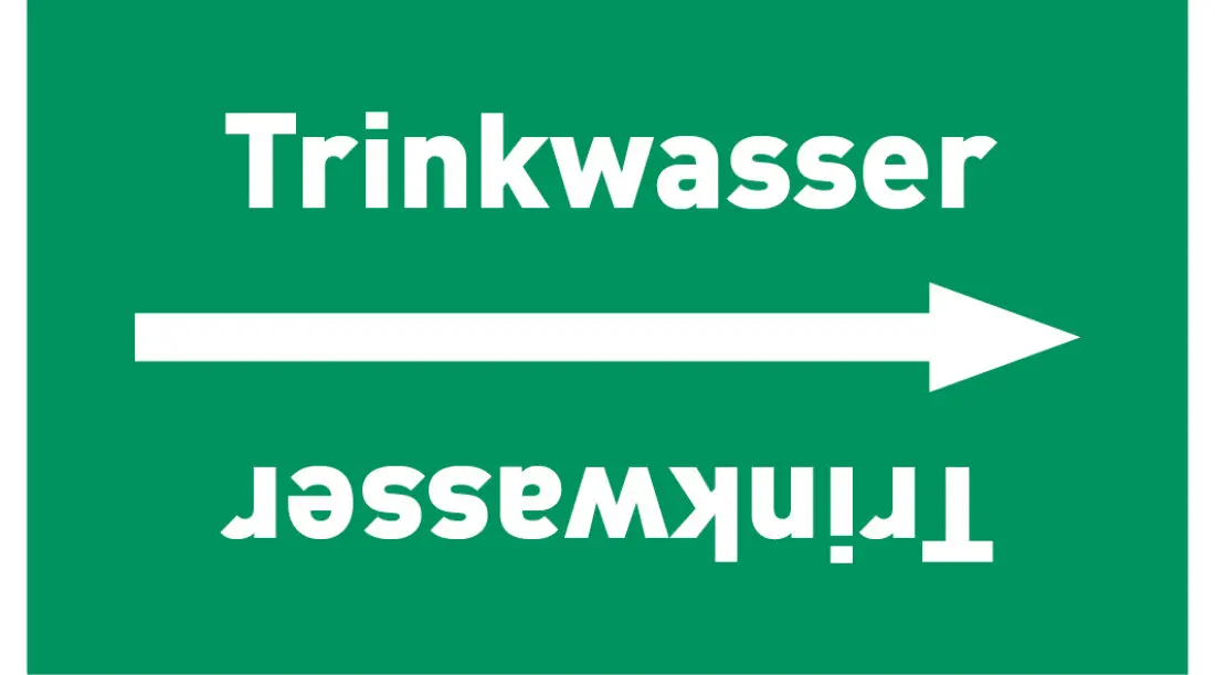 Kennzeichnungsband Trinkwasser grün/weiß, ab Ø 50 mm 33 m/Rolle Kennzeichnungsband Trinkwasser grün/weiß, ab Ø 50 mm 33 m/Rolle
