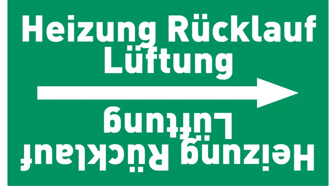 Kennzeichnungsband Heizung Rücklauf Lüftung grün/weiß ab Ø 50 mm 33 m/Rolle Kennzeichnungsband Heizung Rücklauf Lüftung grün/weiß ab Ø 50 mm 33 m/Rolle