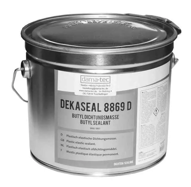 Butyl Mastic Eimer 7,5 kg grau VDI 6022 zertifiziert für Küchenabluft geeignet Butyl Mastic Eimer 7,5 kg grau VDI 6022 zertifiziert für Küchenabluft geeignet