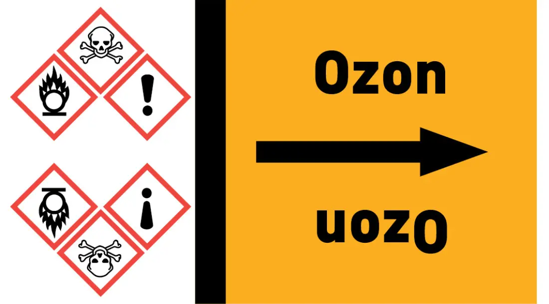 Kennzeichnungsband Ozon gelb/schwarz ab Ø 50 mm 33 m/Rolle Kennzeichnungsband Ozon gelb/schwarz ab Ø 50 mm 33 m/Rolle