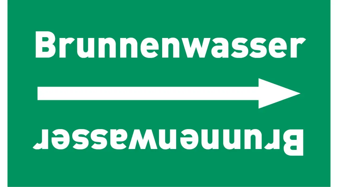 Kennzeichnungsband Brunnenwasser grün/weiß, ab Ø 50 mm 33 m/Rolle Kennzeichnungsband Brunnenwasser grün/weiß, ab Ø 50 mm 33 m/Rolle
