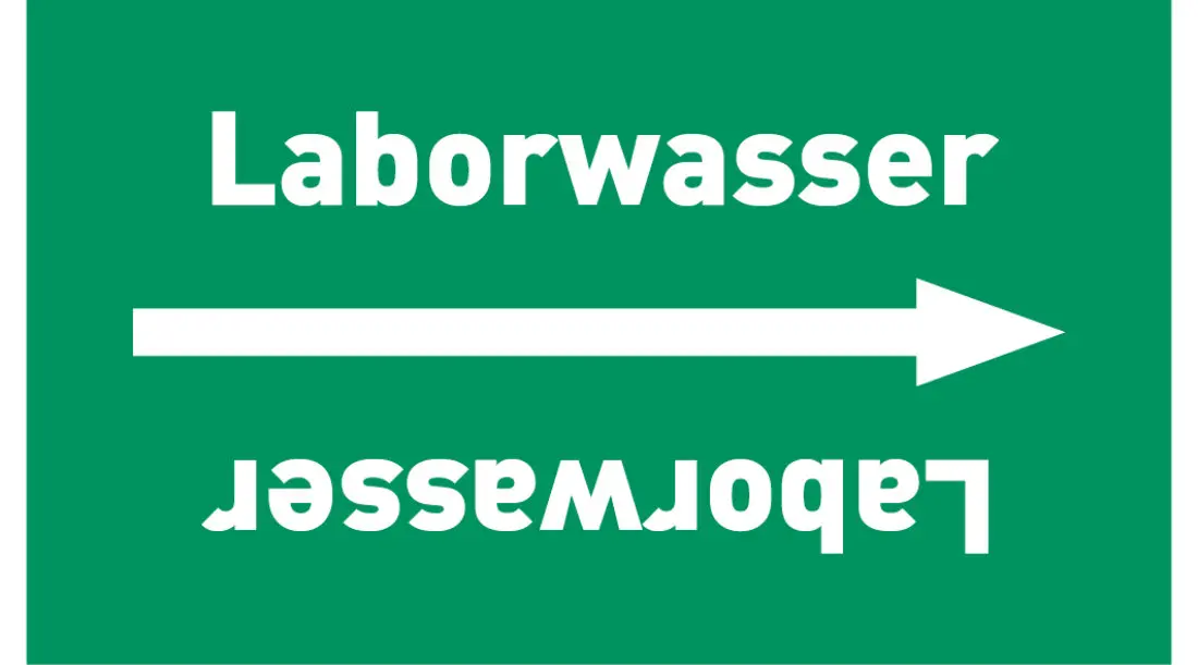 Kennzeichnungsband Laborwasser grün/weiß ab Ø 50 mm 33 m/Rolle Kennzeichnungsband Laborwasser grün/weiß ab Ø 50 mm 33 m/Rolle