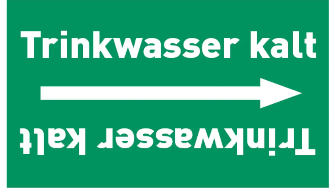 Kennzeichnungsband Trinkwasser kalt grün/weiß bis Ø 50 mm 33 m/Rolle Kennzeichnungsband Trinkwasser kalt grün/weiß bis Ø 50 mm 33 m/Rolle
