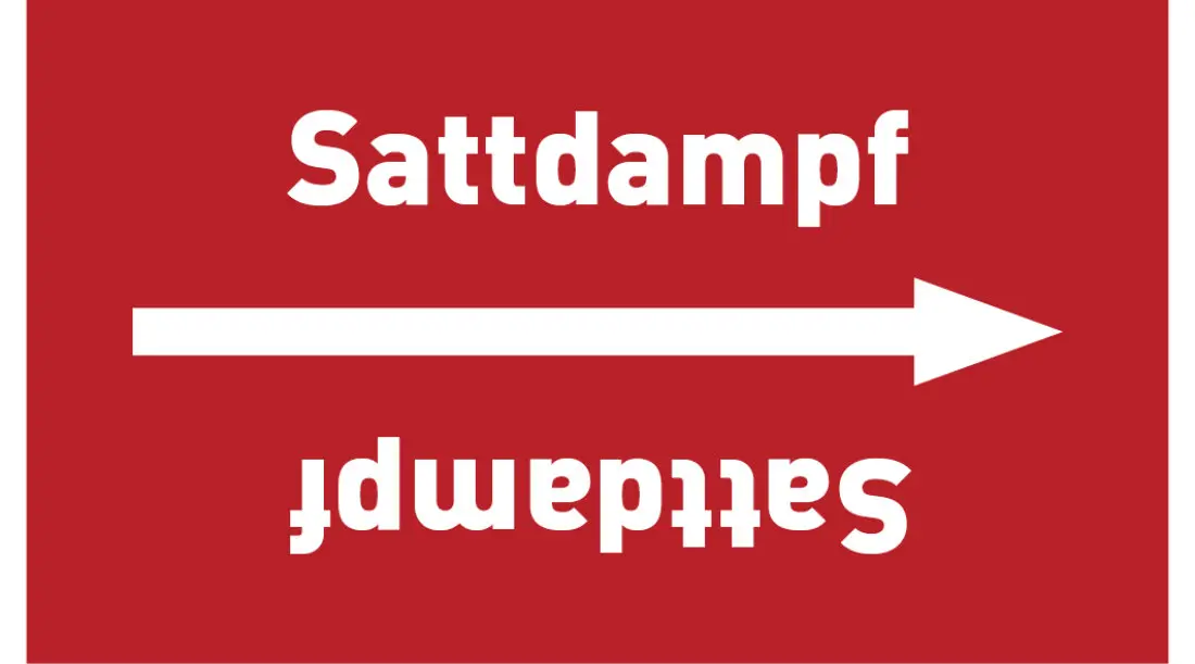 Kennzeichnungsband Sattdampf rot/weiß ab Ø 50 mm 33 m/Rolle Kennzeichnungsband Sattdampf rot/weiß ab Ø 50 mm 33 m/Rolle