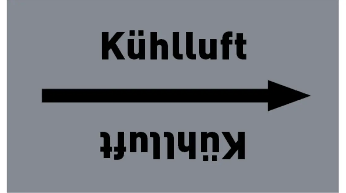 Kennzeichnungsband Kühlluft grau/schwarz bis Ø 50 mm 33 m/Rolle Kennzeichnungsband Kühlluft grau/schwarz bis Ø 50 mm 33 m/Rolle
